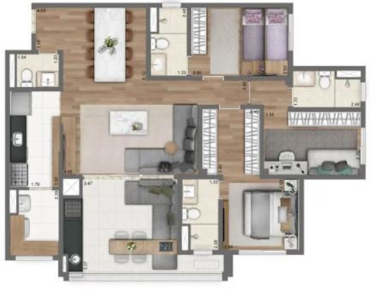 Imagem Apartamento com 3 Quartos à Venda, 110 m² em Panamby - São Paulo Imagem Apartamento com 3 Quartos à Venda, 110 m² em Panamby - São Paulo