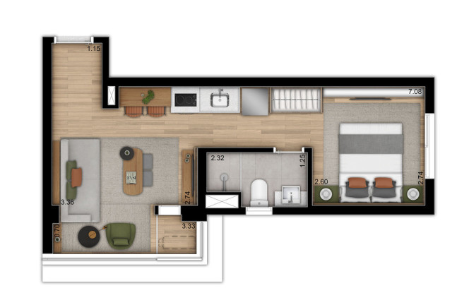 Imagem Apartamento com 2 Quartos à Venda, 59 m² em Moema - São Paulo Imagem Apartamento com 2 Quartos à Venda, 59 m² em Moema - São Paulo