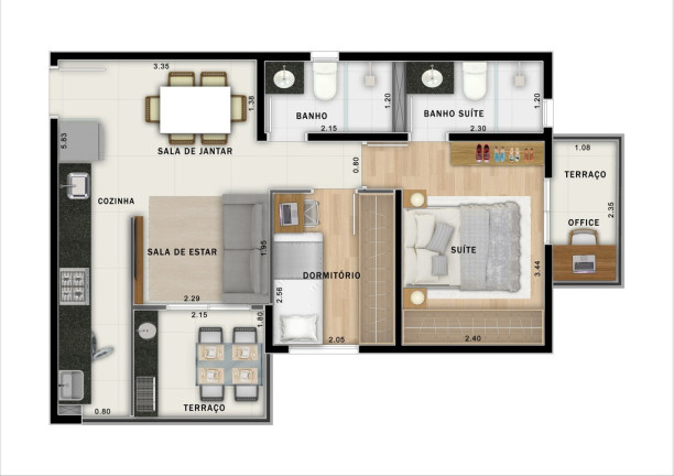 Imagem Imóvel com 2 Quartos à Venda, 93 m² em Jardim - Santo André Imagem Imóvel com 2 Quartos à Venda, 93 m² em Jardim - Santo André