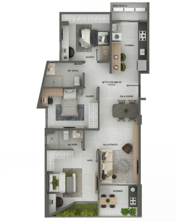 Imagem Apartamento com 3 Quartos à Venda, 88 m² em Jardim Cidade Universitária - João Pessoa Imagem Apartamento com 3 Quartos à Venda, 88 m² em Jardim Cidade Universitária - João Pessoa