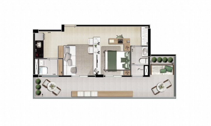 Imagem Imóvel com 1 Quarto à Venda, 35 m² em Aclimação - São Paulo