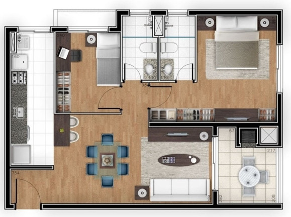 Imagem Apartamento com 3 Quartos à Venda, 94 m² em água Verde - Curitiba