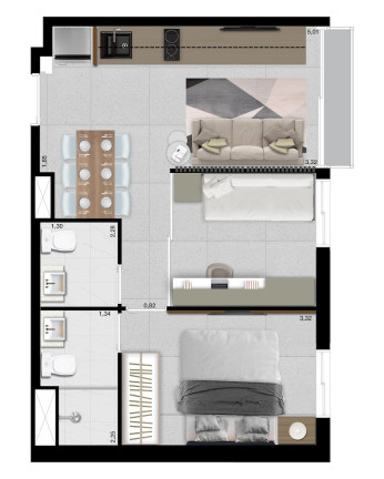 Imagem Apartamento com 2 Quartos à Venda, 39 m² em Perdizes - São Paulo Imagem Apartamento com 2 Quartos à Venda, 39 m² em Perdizes - São Paulo