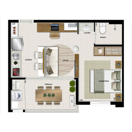 Imagem Apartamento com 2 Quartos à Venda, 58 m² em Morumbi - São Paulo Imagem Apartamento com 2 Quartos à Venda, 58 m² em Morumbi - São Paulo