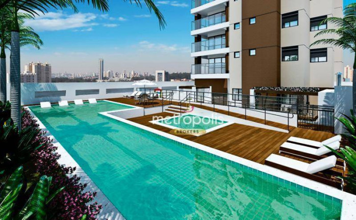 Apartamento com 3 Quartos à Venda, 131 m² em Jardim - Santo André