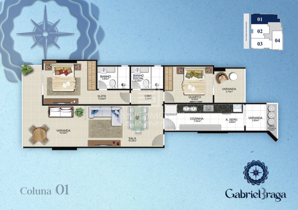 Imagem Apartamento com 2 Quartos à Venda, 74 m² em Centro - Guarapari
