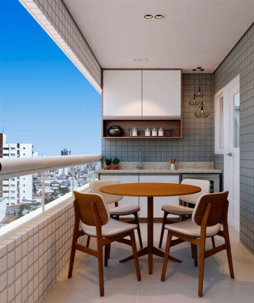 Apartamento com 2 Quartos à Venda, 70 m² em Guilhermina - Praia Grande