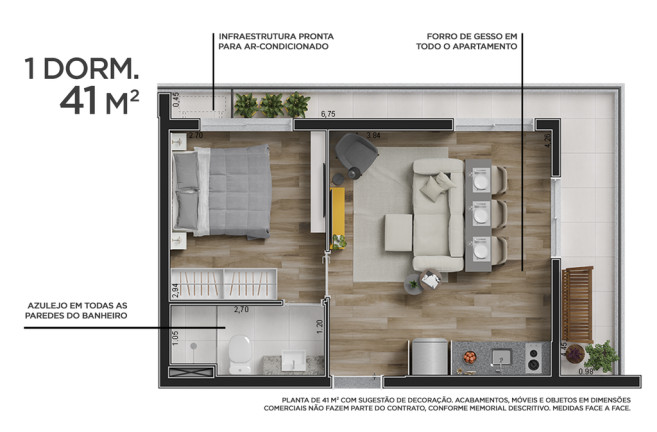 Imagem Apartamento com 1 Quarto à Venda, 35 m² em República - São Paulo