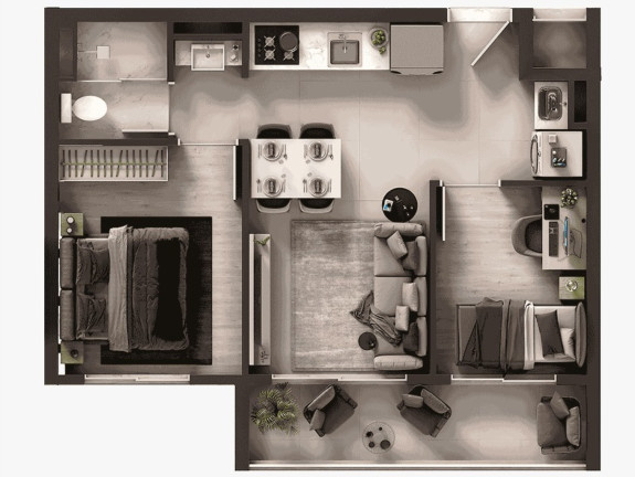 Imagem Imóvel com 1 Quarto à Venda, 32 m² em Morumbi - São Paulo Imagem Imóvel com 1 Quarto à Venda, 32 m² em Morumbi - São Paulo