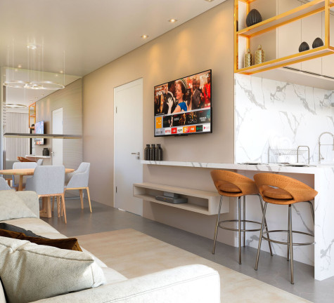 Imagem Apartamento com 3 Quartos à Venda, 101 m² em Perequê - Porto Belo