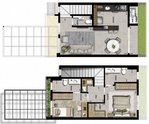 Imagem Casa com 2 Quartos à Venda, 85 m² em Parque Taquaral - Campinas Imagem Casa com 2 Quartos à Venda, 85 m² em Parque Taquaral - Campinas