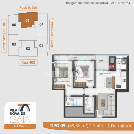 Imagem Apartamento com 1 Quarto à Venda, 69 m² em Morretes - Itapema Imagem Apartamento com 1 Quarto à Venda, 69 m² em Morretes - Itapema
