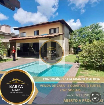 Casa de Condomínio com 5 Quartos à Venda, 230 m² em Aldeia Dos Camarás - Camaragibe