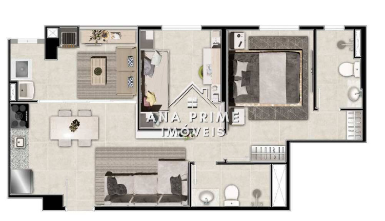Imagem Apartamento com 2 Quartos à Venda, 56 m² em Jardim Oriente - São José Dos Campos