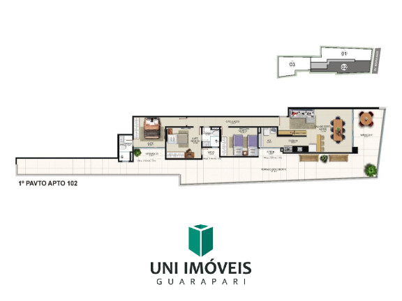 Imagem Apartamento com 3 Quartos à Venda, 109 m² em Praia Do Morro - Guarapari