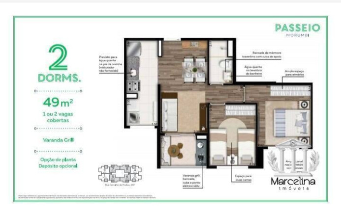 Imagem Apartamento com 2 Quartos à Venda, 49 m² em Vila Andrade - São Paulo Imagem Apartamento com 2 Quartos à Venda, 49 m² em Vila Andrade - São Paulo