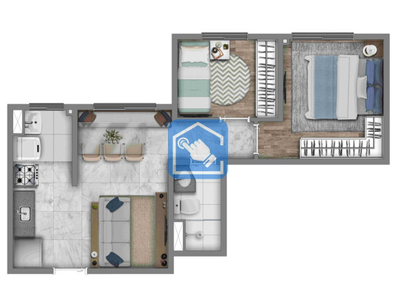 Imagem Apartamento com 2 Quartos à Venda, 39 m² em Socorro - São Paulo