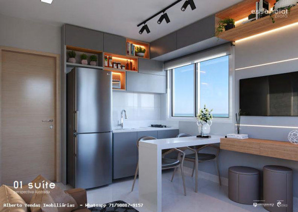 Imagem Apartamento com 1 Quarto à Venda, 23 m² em Piatã