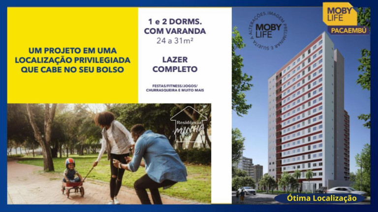 Imagem Apartamento com 2 Quartos à Venda, 29 m² em Pacaembu - São Paulo