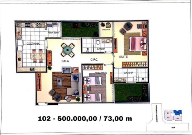 Imagem Apartamento com 2 Quartos à Venda, 82 m² em Centro - Araruama
