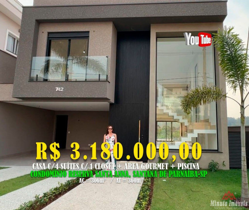 Imagem Casa com 4 Quartos à Venda, 306 m² em Sítio Do Rosário - Santana De Parnaíba Imagem Casa com 4 Quartos à Venda, 306 m² em Sítio Do Rosário - Santana De Parnaíba