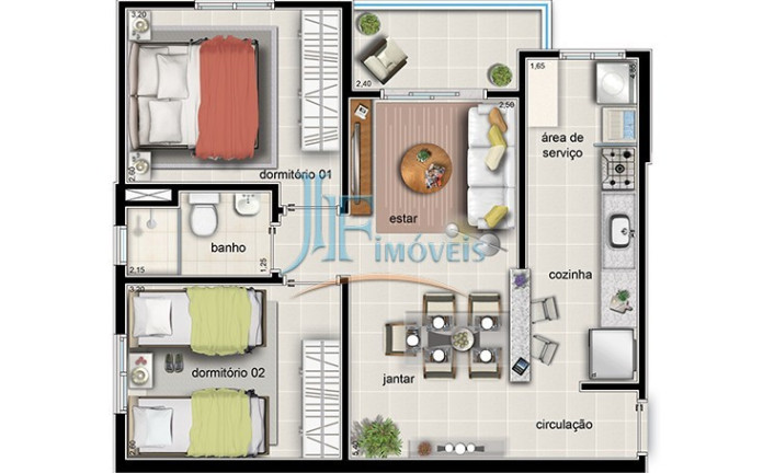 Imagem Apartamento com 2 Quartos à Venda, 54 m² em Parque São Sebastião - Ribeirão Preto Imagem Apartamento com 2 Quartos à Venda, 54 m² em Parque São Sebastião - Ribeirão Preto