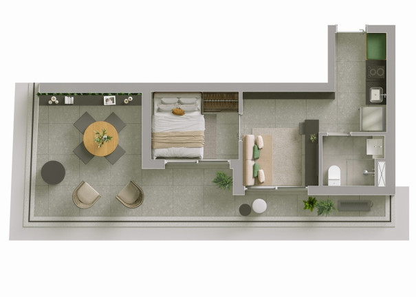Apartamento com 1 Quarto à Venda, 45 m² em Liberdade - São Paulo