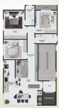 Imagem Apartamento com 3 Quartos à Venda, 87 m² em Itacolomi - Piçarras Imagem Apartamento com 3 Quartos à Venda, 87 m² em Itacolomi - Piçarras