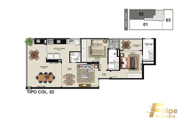 Imagem Imóvel com 3 Quartos à Venda, 117 m² em Praia Do Morro - Guarapari