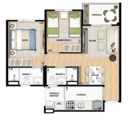 Imagem Apartamento com 2 Quartos à Venda, 60 m² em Perdizes - São Paulo Imagem Apartamento com 2 Quartos à Venda, 60 m² em Perdizes - São Paulo
