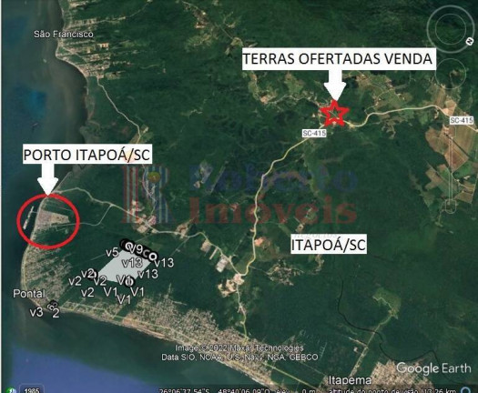 Imagem Terreno à Venda, 105 m² em Saí Mirim - Itapoá Imagem Terreno à Venda, 105 m² em Saí Mirim - Itapoá