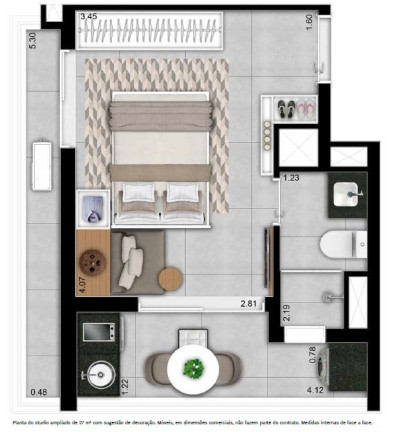 Imagem Studio com 1 Quarto à Venda, 17 m² em Perdizes - São Paulo Imagem Studio com 1 Quarto à Venda, 17 m² em Perdizes - São Paulo