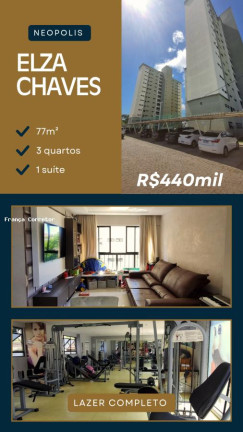 Apartamento com 3 Quartos à Venda, 77 m² em Neópolis - Natal