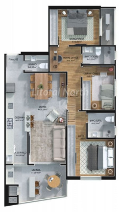 Imagem Apartamento com 2 Quartos à Venda, 77 m² em Centro - Itajaí