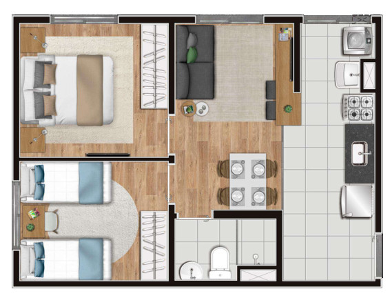 Imagem Apartamento com 2 Quartos à Venda, 40 m² em Campo Limpo - São Paulo Imagem Apartamento com 2 Quartos à Venda, 40 m² em Campo Limpo - São Paulo