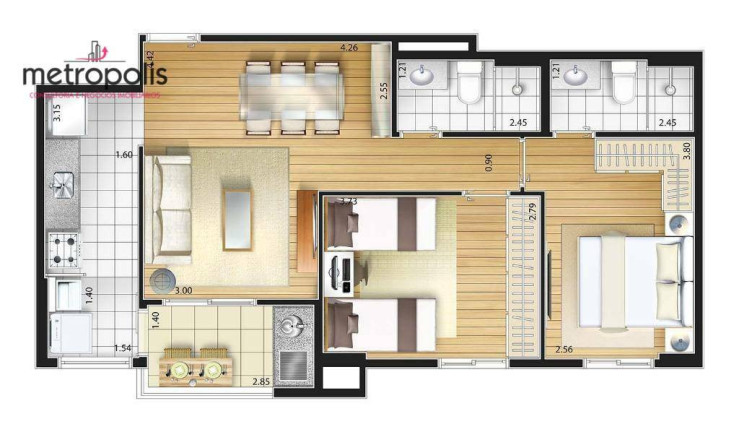 Imagem Apartamento com 2 Quartos à Venda, 64 m² em Fundação - São Caetano Do Sul Imagem Apartamento com 2 Quartos à Venda, 64 m² em Fundação - São Caetano Do Sul