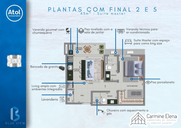 Imagem Apartamento com 3 Quartos à Venda, 82 m² em Martim De Sa - Caraguatatuba