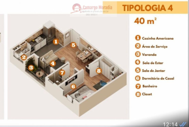 Imagem Apartamento com 2 Quartos à Venda, 49 m² em Parque Santa Rosa - Suzano