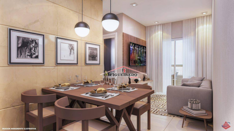 Imagem Apartamento com 2 Quartos à Venda, 54 m² em Guilhermina - Praia Grande