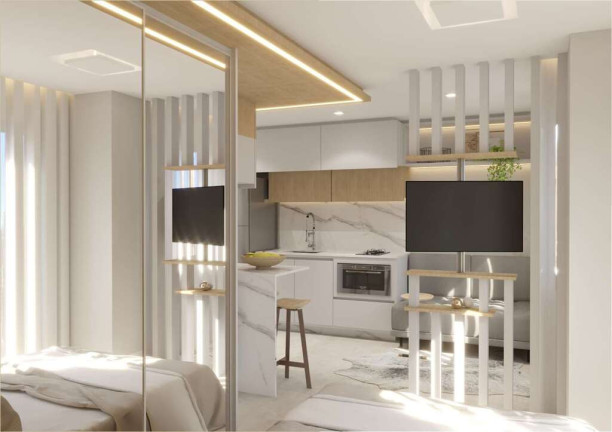 Imagem Imóvel com 1 Quarto à Venda, 22 m² em Novo Mundo - Curitiba Imagem Imóvel com 1 Quarto à Venda, 22 m² em Novo Mundo - Curitiba