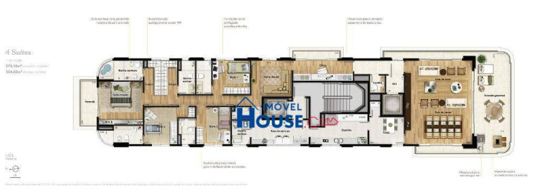 Foto do imóvel Apartamento com 4 Quartos à Venda, 273 m² em Itaim - São Paulo