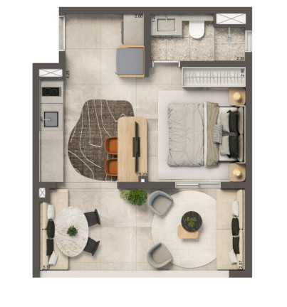 Imagem Imóvel com 2 Quartos à Venda, 31 m² em Brooklin Paulista - São Paulo Imagem Imóvel com 2 Quartos à Venda, 31 m² em Brooklin Paulista - São Paulo