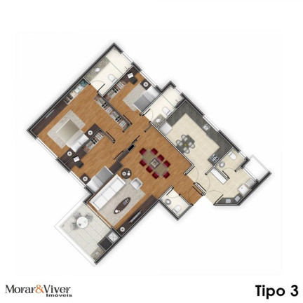Imagem Apartamento com 3 Quartos à Venda, 209 m² em Juvevê - Curitiba
