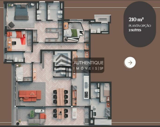 Imagem Apartamento com 2 Quartos à Venda, 256 m² em Jardins - São Paulo Imagem Apartamento com 2 Quartos à Venda, 256 m² em Jardins - São Paulo