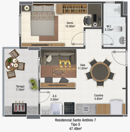 Imagem Apartamento com 2 Quartos à Venda, 63 m² em Mirim - Praia Grande