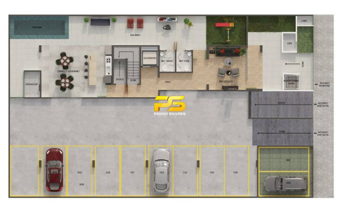 Imagem Apartamento com 1 Quarto à Venda, 30 m² em Brisamar - João Pessoa Imagem Apartamento com 1 Quarto à Venda, 30 m² em Brisamar - João Pessoa