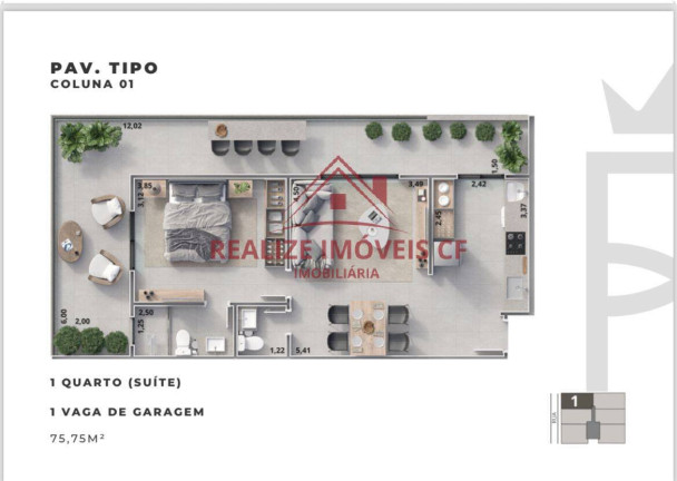 Imagem Apartamento com 1 Quarto à Venda, 61 m² em Braga - Cabo Frio