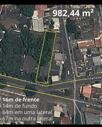 Imagem Terreno à Venda, 982 m² em Olaria - Porto Velho Imagem Terreno à Venda, 982 m² em Olaria - Porto Velho