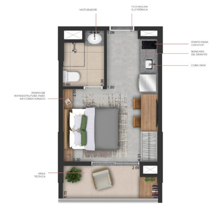 Imagem Apartamento com 1 Quarto à Venda, 61 m² em Pinheiros - São Paulo Imagem Apartamento com 1 Quarto à Venda, 61 m² em Pinheiros - São Paulo