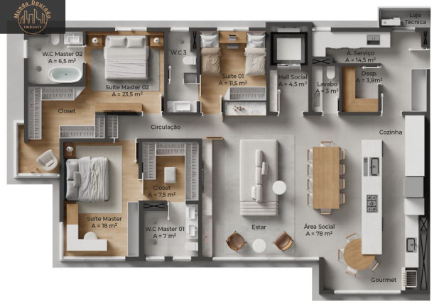 Imagem Apartamento com 4 Quartos à Venda, 195 m² em Centro - São Bernardo Do Campo Imagem Apartamento com 4 Quartos à Venda, 195 m² em Centro - São Bernardo Do Campo